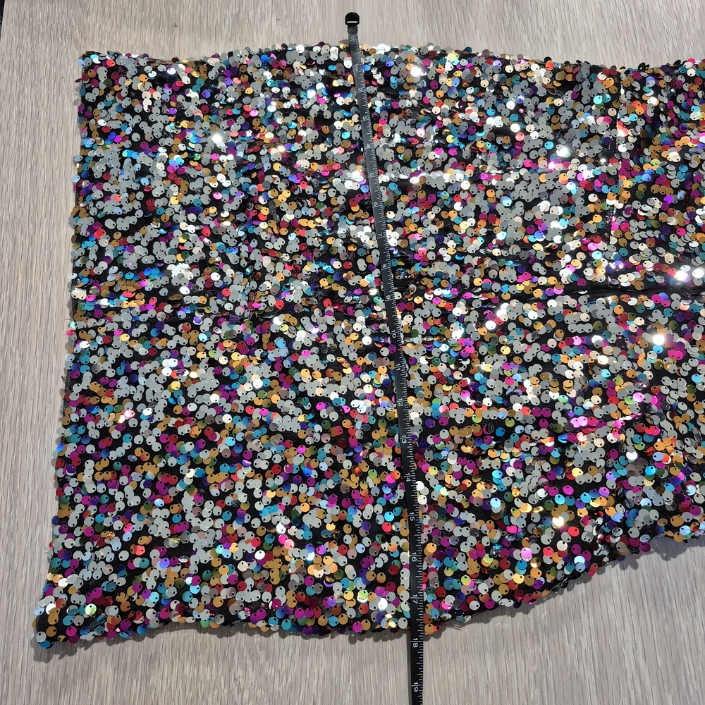 Maniju Size M Vibrant Sequin Mini Dress - Picture 13 of 14